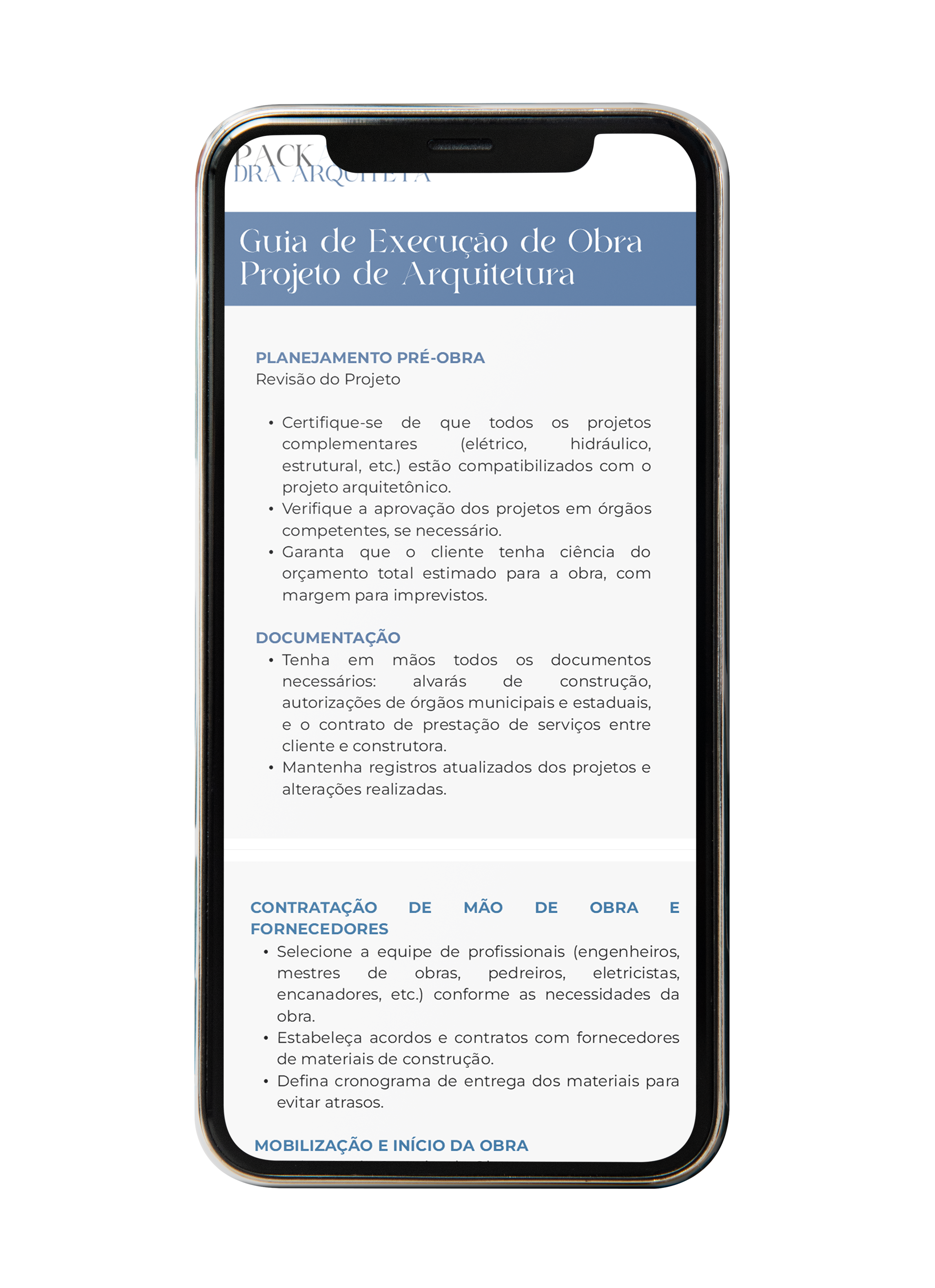 Mockup do Guia PackArq