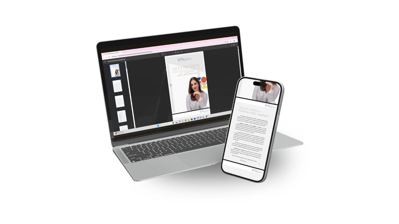 Mockup do PackArq da Dra. Arquiteta