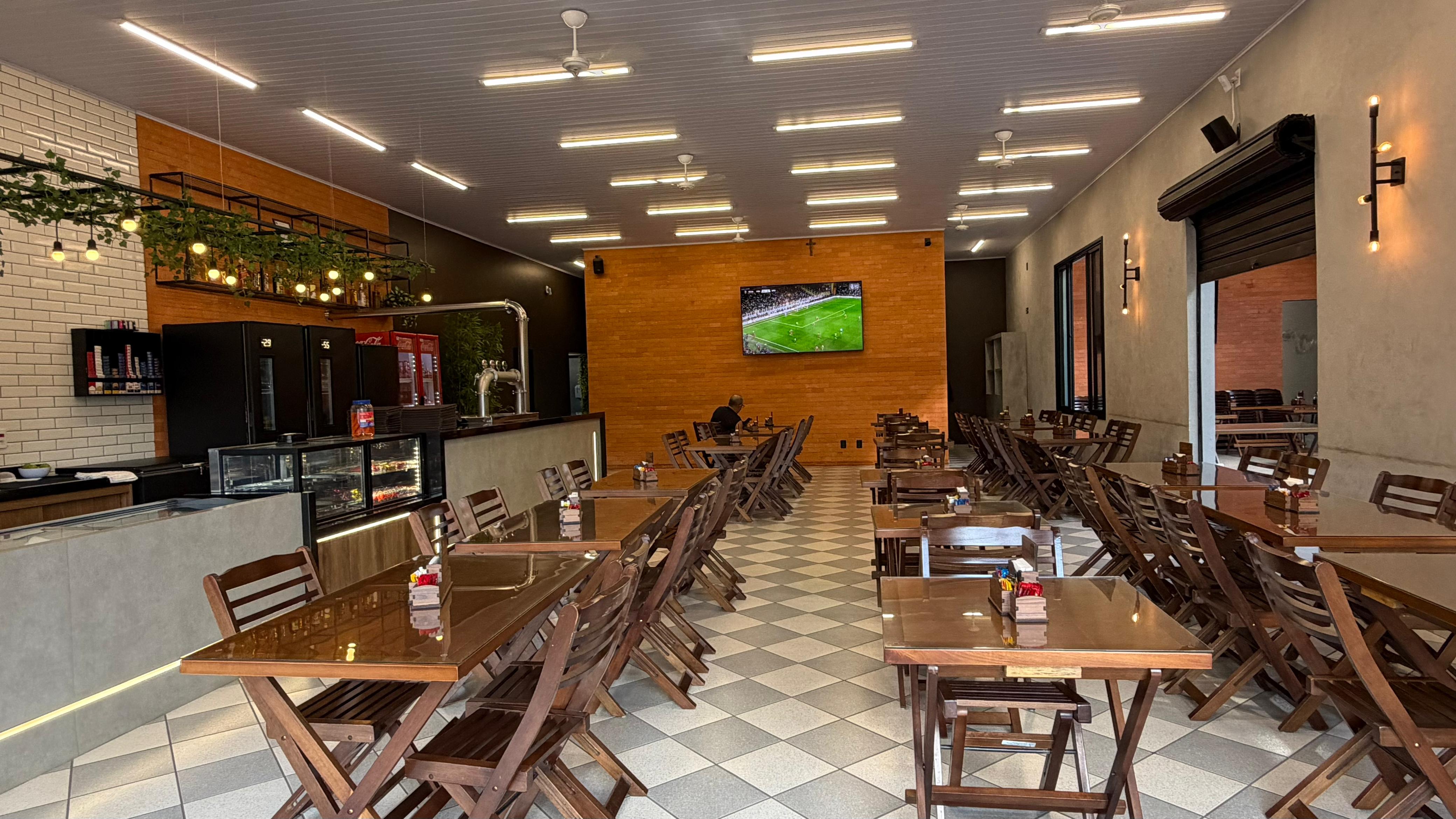 Restaurante Santo Fogo — detalhe de materiais